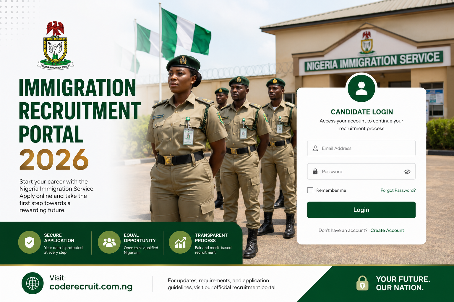 Immigration Recruitment Portal Login 2026