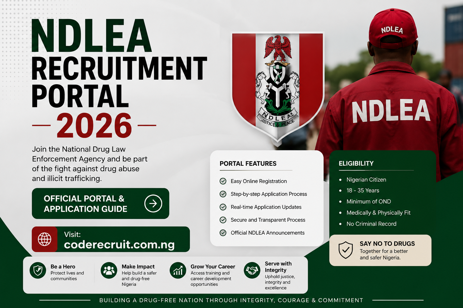 NDLEA Recruitment Portal 2026